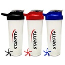 Stayfit Classic Loop Top Protein Shaker Bottle, 24-Ounce Pack of 3.