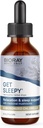 BIORAY Daily Get Sleepy - 2 fl oz - Relaxation & Rest Support - Tibbi Mushrooms & Micronized Chlorella - Non-GMO, Vegan, Gluten Pulsuz - Approx. 30 Xidmət