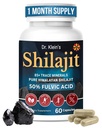 Rhoziva Shilajit Capsules for Men & Women – 250mg Himalayan Shilajit Extract with 50% Fulvic Acid & 85+ Essential Trace Minerals – Supplement for Energy, Vitality & Wellness – 60 Count