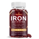 Iron Supplement with Vitamin C, D3, E, B6, B12 & Folate - 65mg Iron Multivitamin for Energy, Immune & Red Blood Cell Support - 300 Softgels, 150 Days Supply