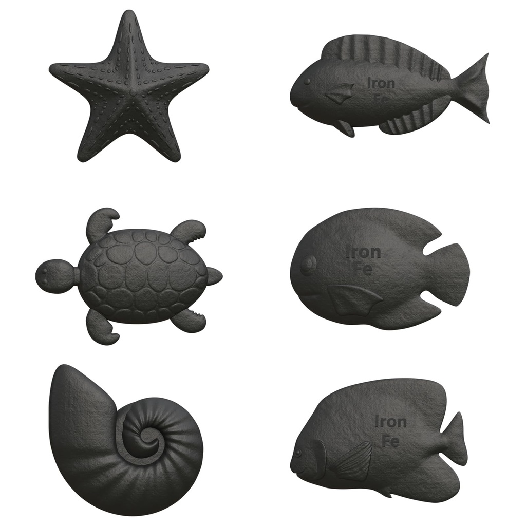 Iron Fish 6 Pack, lron Fish Cooking Tool, Boosts Iron in Food & Water, Ideal for Anemia, Athletes & Vegans