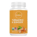 Turmeric & Ginger Capsules 1000mg | Organic Herbal Supplement | 120 Capsules