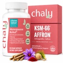 Chaly Perimenopause & Menopause Supplement for Women – Non-Hormonal Hormone Balance for Hot Flashes, Mood & Libido – KSM-66 Ashwagandha, Affron Saffron – Clean Label Project Certified, Vegan, 60 Ct