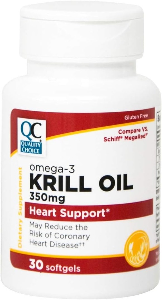 질 선택 Krill 기름 350 Mg Softgels 30Ct
