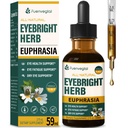Eyebright Herb Drops for Eye Health, Eye Fatigue & Dry Eye Support Herbal Supplements W/Euphrasia officinalis Bilberry Goji Leaves Blueberry Extract, Organic Eye Drops for Sight Care .2oz