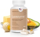 Houston Enzymes  Lypazyme Lipseiva Enzymes per les dones i els homes 120 Capules Manveen 3 Enzyme Fusionat per complet un atac d'estafades Triglicerides, enzyme per a la Resumió d' High-Faat Meals i el Fish
