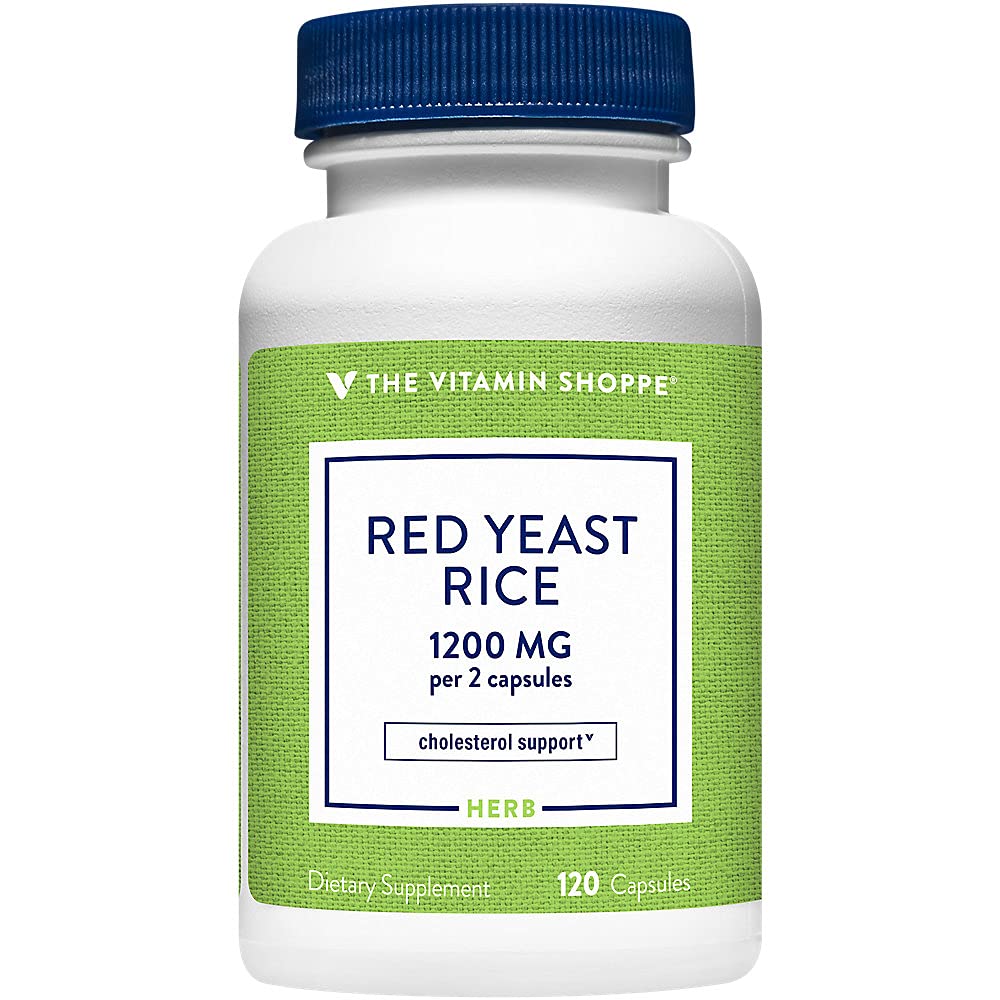 The Vitamin Shoppe Red Yeast Rice 1,200 (120 Capsules) (120 Capsules)