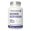 Diosmin Hesperidin 1200 mg Complex, 240 Capsules, Citrus Bioflavonoids Rich Fruit Extract, 100% Vegetarian, Non-GMO & Gluten Free