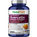 NusaPure Quercetin Complex: Bromelain, Vitamin C, Vitamin D3, Stinging Nettle, Zinc | 200 Veggie Caps (Non-GMO, Bioperine)