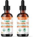 LIQUIDHEALTH Vitamiin D3 4000 RÜ, USDA orgaaniline D-vitamiini vedelikutilgad täiskasvanutele ja lastele, Vegan D-vitamiin immuunsüsteemi toetamiseks, luude tervis, meeleolu tugi, tervislik nahk - valmistatud USAs (2 Pack)