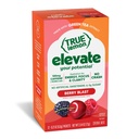 True Lemon Elevate Berry Blast Energy Drink Powder - Vitamin C Electrolytes Powder Packets with 120 mg Green Tea Caffeine, GABA, L-Theanine - Sugar Free Hydration Packets, Focus Supplement, 12 Count
