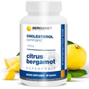 Cholesterol Command, Citrus Bergamot SuperFruit Supplement, 47% Bergamot Polyphenol Fraction (BPF) Patented Formula, Made in the USA, 1 Month, 90 Capsules