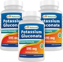 Best Naturals Potassium Gluconate 595 mg 250 compresse (250 conteggio)