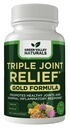 GREEN VALLEY NATURALS Triple Joint Relief Gold – Joint Support Supplement with Turmeric (Turmacin®, BCM-95®), Boswellia (AprèsFlex®) & Boron – Supports Mobility & Flexibility – 120 Capsules