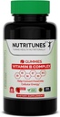 Vitamin B Complex Gummies–High Potency B Complex Vitamins Gummies with Methyl B12, Folate, Biotin & Vitamin C – Non-GMO, Vegan, Gluten-Free – 90 Gummies – Made in USA