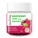 Nature's Key Beet Root Gummies-NO Sugar 60 Count Beets Root Extract with Hawthorn Extract and L-Citrulline, Beet Gummies|Superfood|Supplement Vegan, Non-GMO, and Gluten Free