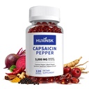 Cayenne Pepper Softgels - Capsaicin Power, Capsaicin Supplements with Vitamin D3+K2, Beetroot & Grape Seed Extrac, Support Digestive & Gut Health, 120 Softgels