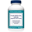 The Vitamin Shoppe Certified Organic Flax Seed Oil 1,000MG, (120 Softgels)