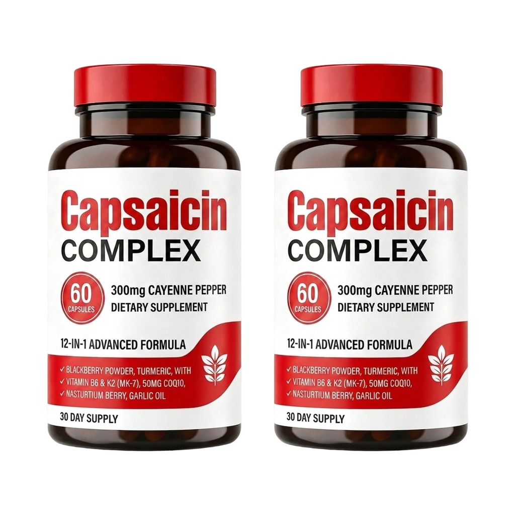 Bare Willow Capsaicin Complex, Pepper Softgels (2Pcs)