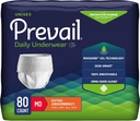 Prevail Daily Protective Underwear - Unisex Adult Incontinuence Underwear - Diaper dewasa Disposable untuk Pria & Women - Maksimum Absorbency - Medium - 80 Cacah (4 Paket 20)