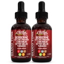 Organic Ceylon Cinnamon Berberine Liquid Drops Supplement with Bitter Melon Extract, Glucomannan, Gymnema, Chromium, Turmeric, Organic Panax Ginseng, Apple Cider Vinegar, Moringa Powder Vegetarian (2)