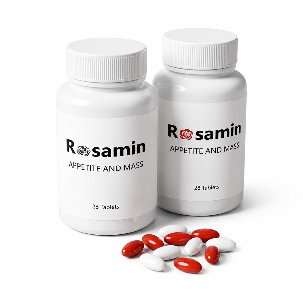 Weight Gaining Pills: Dual Appetite Booster & Mass Enhancer, 56Ct | Rosamin 2 in 1 Formula! Powerful Appetite Stimulant And Mass Gainer to Safely Build Healthy Muscle, Curves, and Vitality