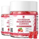 Lukaree Magnesium Potassium Supplement Gummies - New Formula Calm Magnesium Bisglycinate Gummies & Plant Potassium Plus Chia Seeds, B6, D3, K2 & Calcium for Sleep, Leg Cramps & Muscle -Vegan,60 Count
