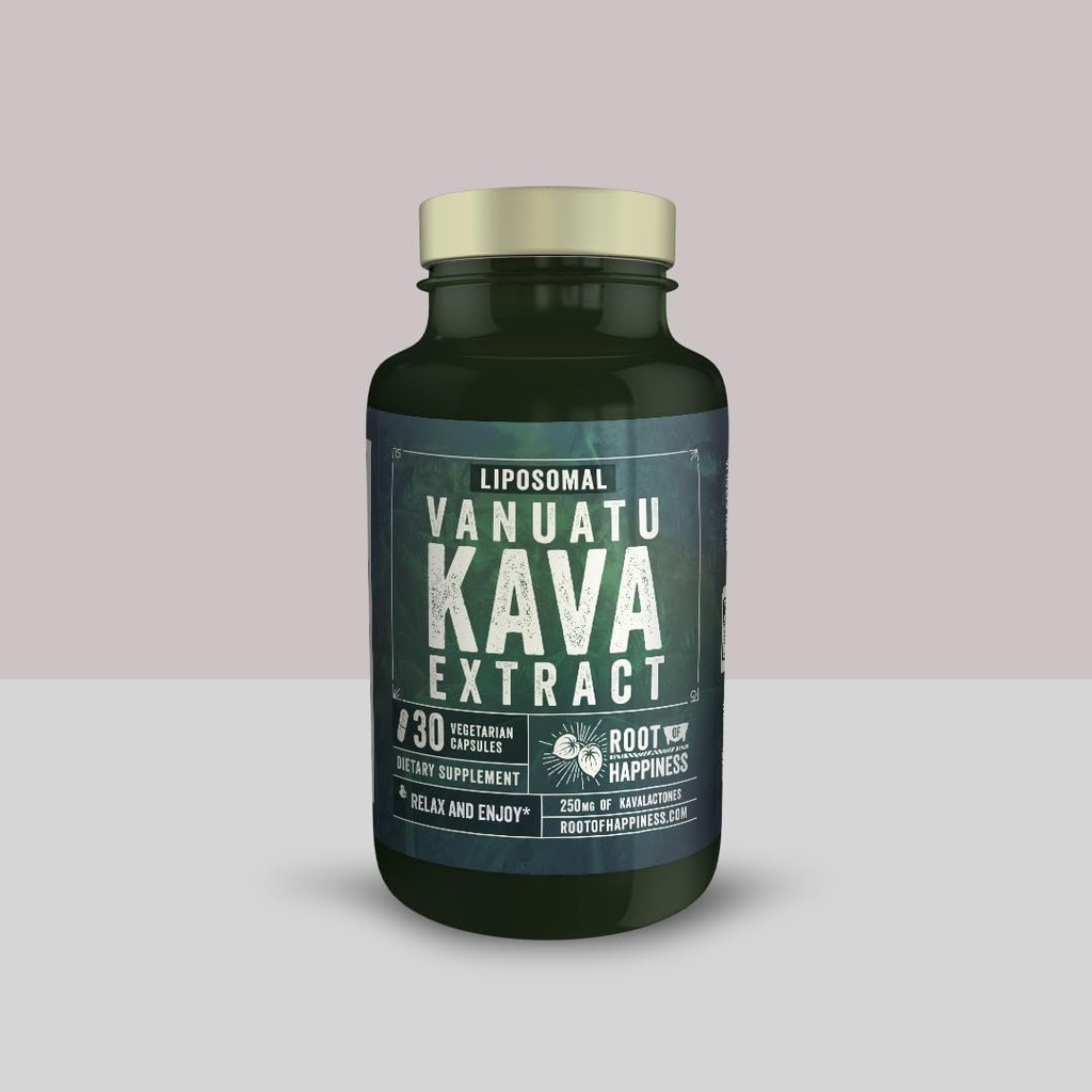 Liposomal | Kava Extract | Capsules | Premium | 250mg Kavalactones | 30ct Bottle