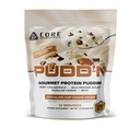 Core Nutritionals Pudd'n Gourmet Protein Pudding Mix | Whey & Casein Blend | MCTs & Digestive Enzymes | 20g Protein |Thick & Creamy Dessert | Real Food Inclusions |12 Servings (Cookie Dough)
