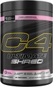 Cellucor C4 Ultimate Shred pred cvičením prášok, metabolizmus doplnok s Cayenne extrakt+300mg kofeín + TeaCrine+Dynamine - ružová limonáda, 20 Servíry