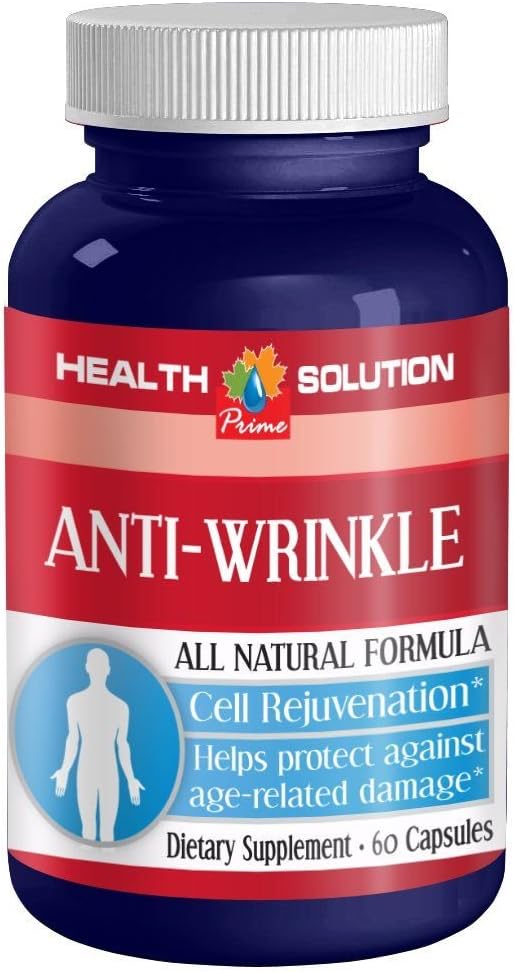 α脂酸300mg - ANTI-WRINKLE ANTI-AGING COMPLEX - 细胞更新补充剂 - 皱片丸 - 焦糖丸 皱片配方 - 女性抗皱片补充剂 - 1瓶 60盖