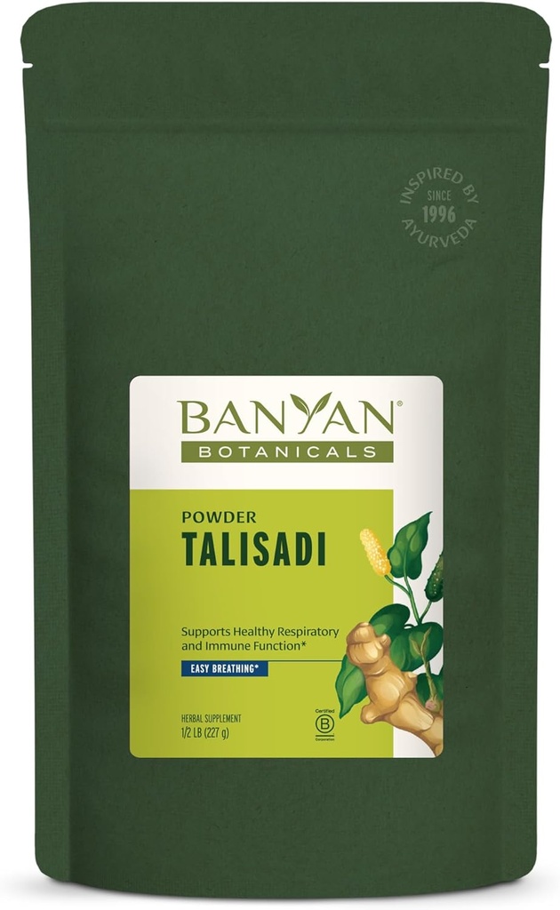 Banyan Botanicals Talisadi Pó – Suplemento imunológico orgânico – para suporte respiratório e pulmonar* – 1⁄2 lb. – Fonte sustentável não-GMO Vegan