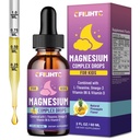 Kids Magnesium Liquid Drops-Magnesium Glycinate Liquid for Kids Supplement-w/L-theanine, Omega-3, Vitamin B6, D3 - for Sleep, Relaxation, Brain, Bones - Pineapple Flavor, 2 Fl Oz