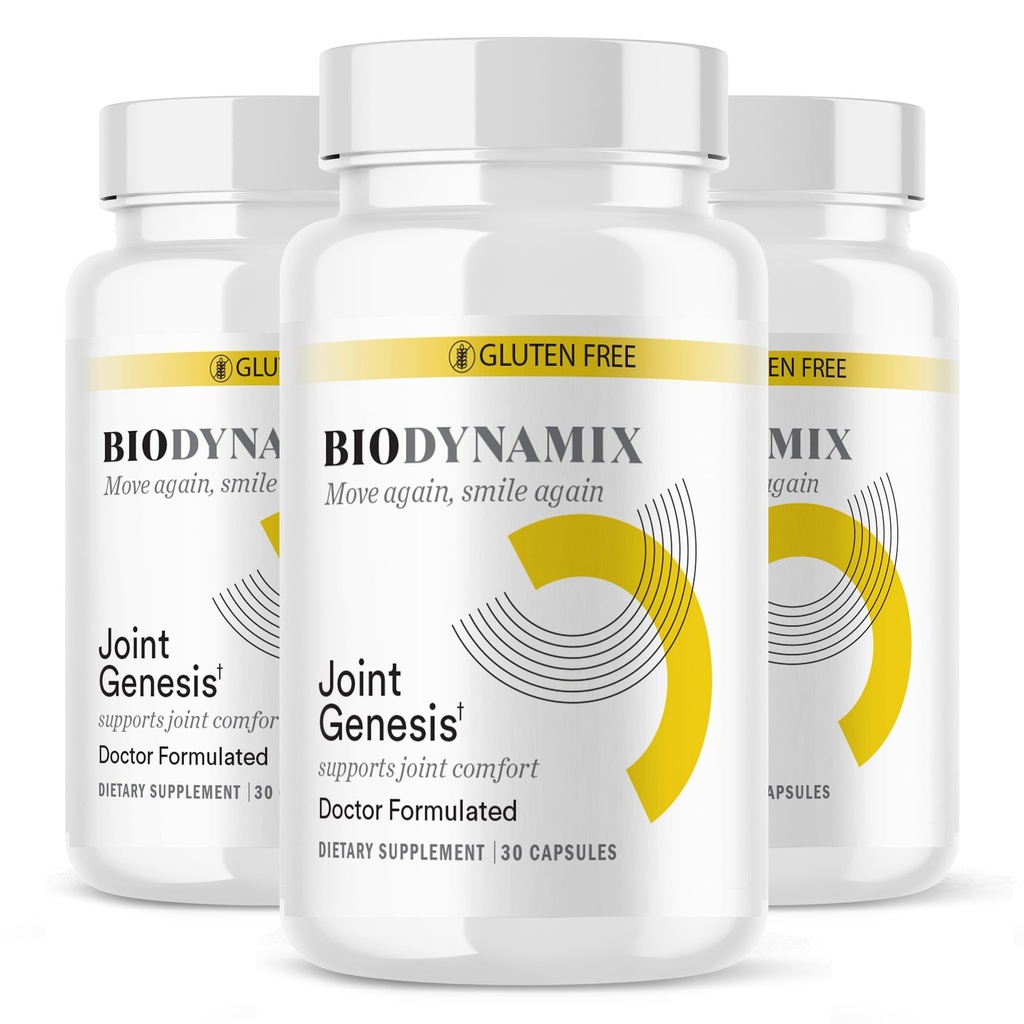Joint Genesis, Joint Support Formula, Promotes Joint Function, Comfort, and Flexibility, 30-Day Supply, 3 Pack