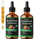 Vitamin B12 Liquid Drops, 5,000 mcg Methylated B12, Sublingual Liquid Formula, Mixed Berry Flavor, Supports Energy, Mental Clarity & Immune Health, 2 fl oz（2 Park）