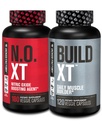 Jacked Factory Muscle Builder Supplement Stack - Build-XT Muscle Builder & N.O. XT Nitric Oxide Boosting Agent for Dual Support (60 Day Supply)