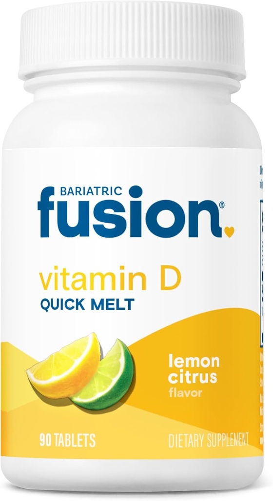 Vitamina D3 5000 IU dissolvibile di fusione baratrica Melt veloce | Citrus di limone aromatizzato Chewable Vitamin D Supplemento | Sano Bone Support* | Gluten, Dairy e Soy Free | 90 compresse di fusione veloci