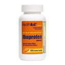 HealthA2Z® Ibuprofen Tablet Bottle Pain Relief 200mg (500 Count (Orange))