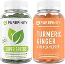 PUREFINITY Gingembres Turmériques + Super Greens Gommies Bundle