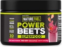 Egészséges ételek Natural Fuel Power Beets, Vegan Beet Juice Powder, Beet Powder for High Blood Pressure, 0g hozzáadott cukor, Beet Root kiegészítés, Beetroot, Vegyes Berry, 30 szerváció (Packaging May Vary)