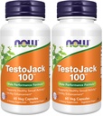 NOW Supplements, TestoJack™ 100 with LJ100®, a Potent standardized Extract of Tongkat Ali (Eurycoma longifolia), Tribulus and ZMA®, 60 Veg Capsules (Pack of 2)