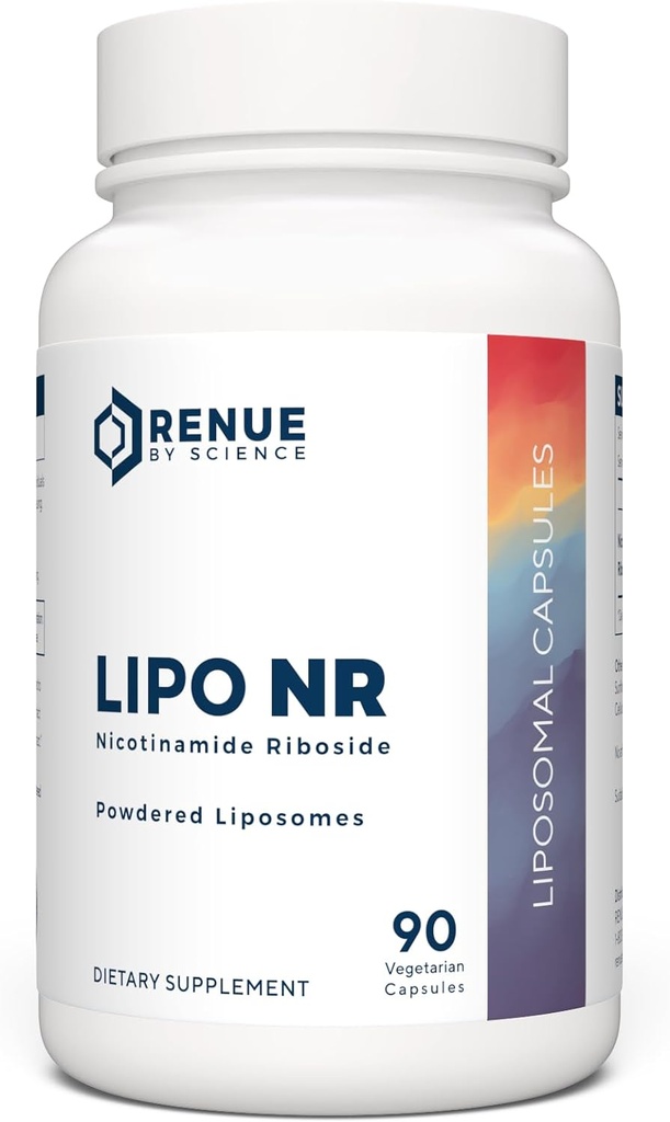 RENUE de Science Nicotinamide Riboside , supplément Liposomique haute résistance , 90 Capsules de Nicotinamide - 300mg Nicotinamide Riboside par service , fabriqué aux États-Unis Tiers-partie testé