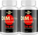 DIM for Men 750MG – 荷尔蒙平衡,对男性的雌激素支持,DIM补充,解毒,生命力和适配性能 – Chrysin & Black Pepper 提取, 60 Capsules (2瓶)