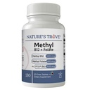 Nature's Trove Methyl B12 (1000mcg) + Folate L-5-MTHF (800mcg) with Vitamin B6 P5P - 180 EZ-Chew Tablets - Natural Cherry Flavor - Bioactive B-Vitamin Support - Vegan, Gluten-Free & Kosher