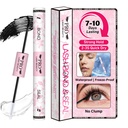 PROLASHBEAUTY Lash Cluster Glue Upgraded 2 in 1 Black Lash Bond and Seal Lash Glue for Eyelash Clusters Waterproof Strong Hold Eyelash Glue Long-Lasting 7-10 Days (10ml, Black Bond & Clear Seal)