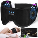 Sleep Headphones Sleep Mask with Bluetooth Headphones, LC-dolida Eye Mask for Sleeping Eye Pillow Sleeping Headphones for Side Sleepers Thin Speaker Cool Gadgets Gifts for Men&Women