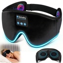 Sleep Headphones, 3D Sleep Mask with Bluetooth Headphones, 100% Light Blocking Music Eye Mask, Sleeping Headphones for Side Sleepers Sleeping Mask Thin Stereo Speakers Perfect for Sleeping