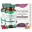 Bundle of CranCap 180 Count and FloraCap - Urinary Tract Health Cranberry Supplement and FloraCap Probiotics for Women