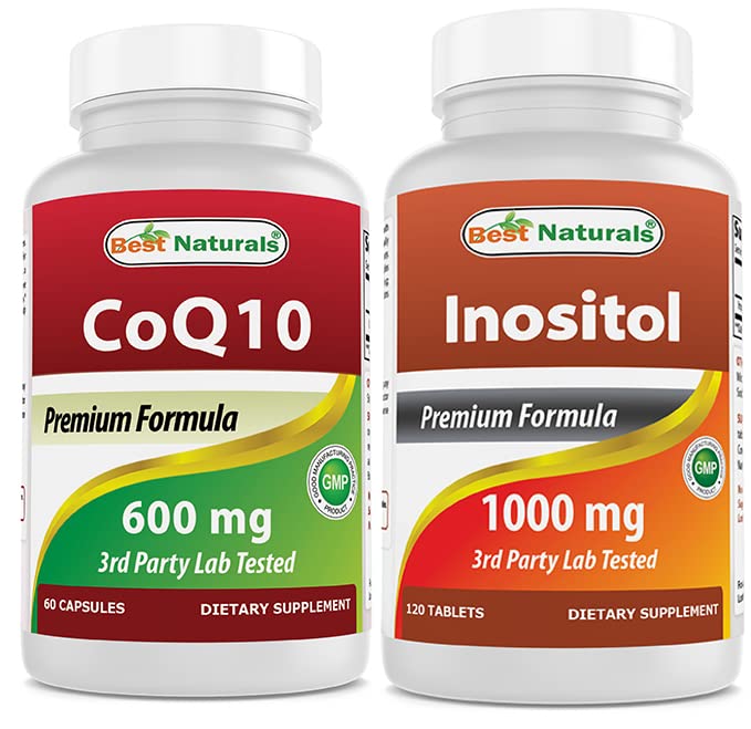 Best Naturals CoQ10 600 mg & Inositol 1000mg