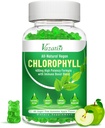 Klorofylli Gummies - Super Green 13 in 1 Ashwagandha C-vitamiini Sinkki & kupari Body Odor, ihon energia Immuuni Tuki Deodorantti naisille - 60 Count